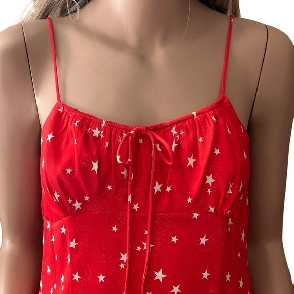 ZARA Star Summer Sun Swing Mini Dress Tunic Ruched Empire bust Milkmaid NWOT - Picture 4 of 15